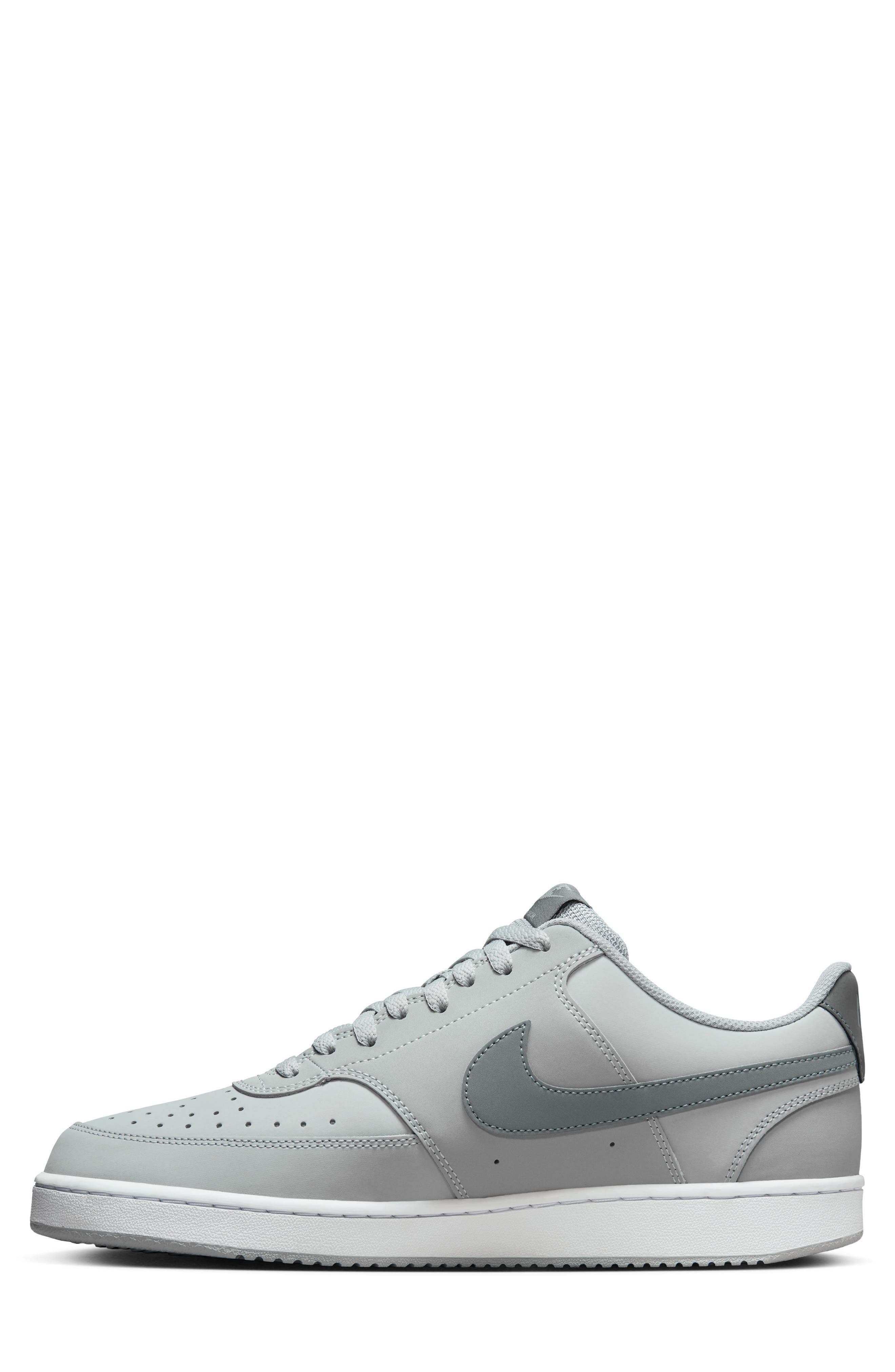 Nike Court Vision Low Sneaker, Alternate, color, Light Smoke Grey/ White
