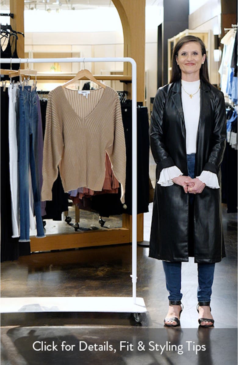 Transfer Rib V-Neck Sweater, sales video thumbnail