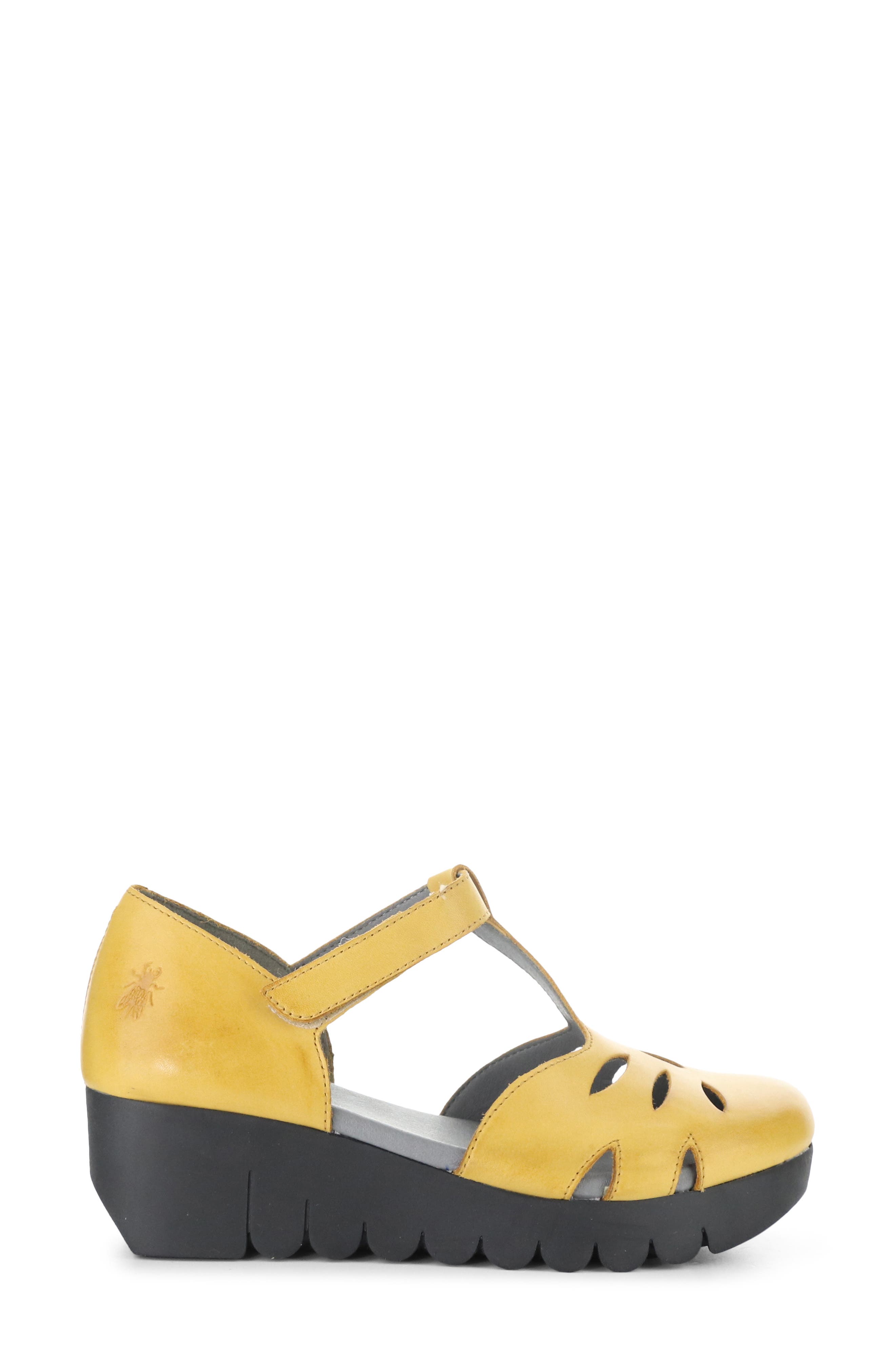 Velt Platform Wedge Fisherman Sandal, Alternate, color, MUSTARD