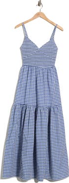 Vigoss Gingham Maxi Dress