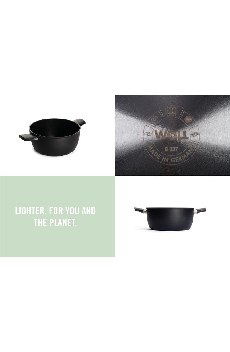 WOLL Ecolite Nonstick 3.7 Quart Stock Pot, 9.5-Inch, Alternate, color, Black