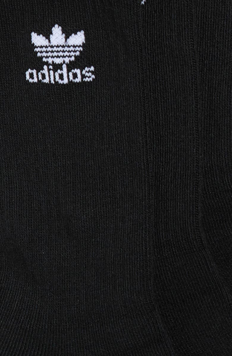 adidas Originals Trefoil 6-Pack Crew Socks, Alternate, color, Black