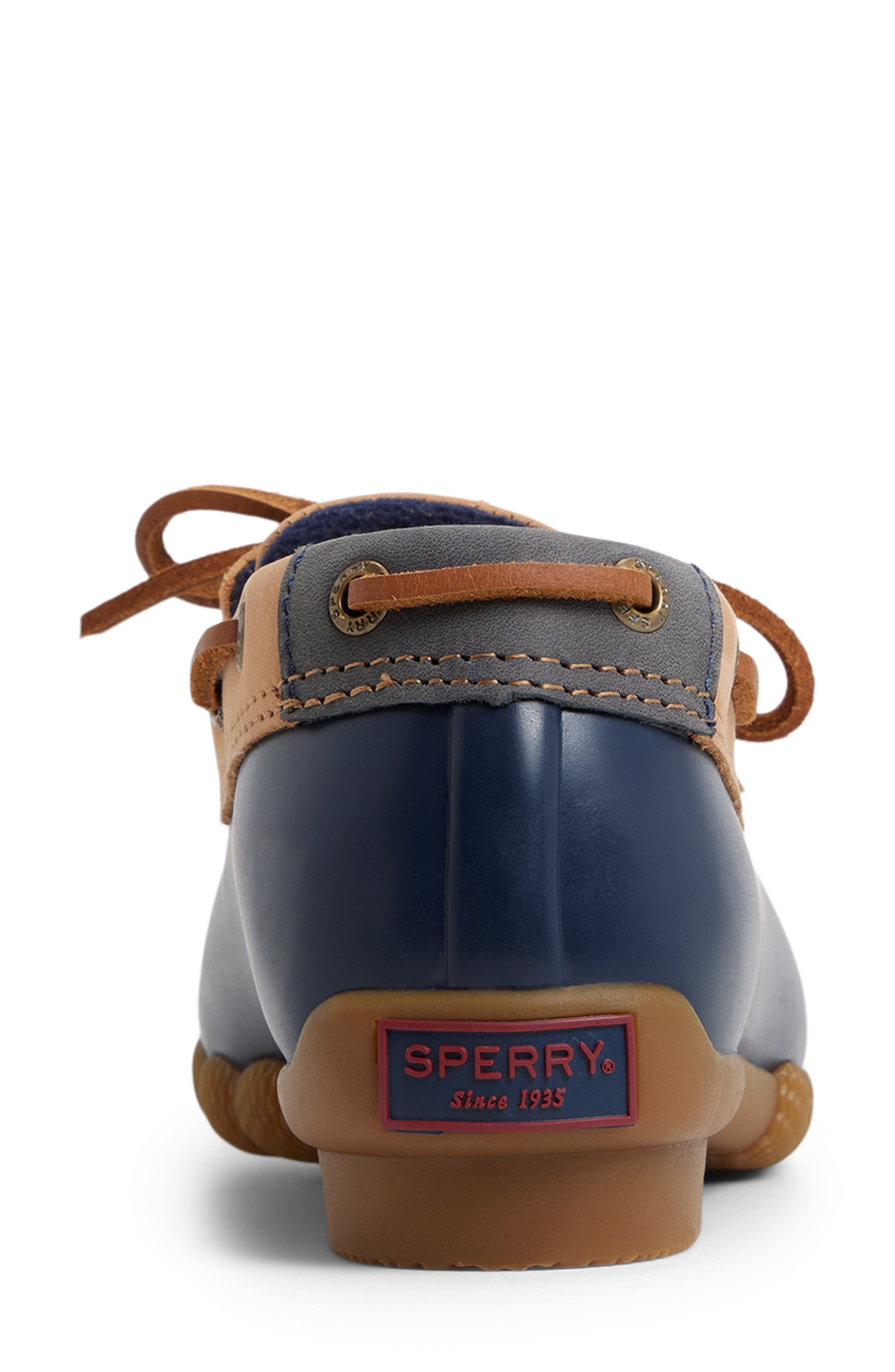 Sperry Saltwater Waterproof Rain Shoe, Alternate, color, Tan