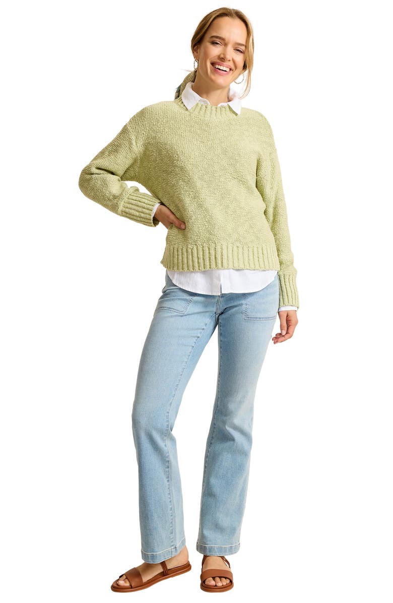 Tommy Bahama Patch Pocket Straight Leg Utility Jeans, Alternate, color, Pearl Beach Wash