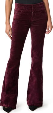 PAIGE Lou Lou Wide Leg Velvet Flare Pants