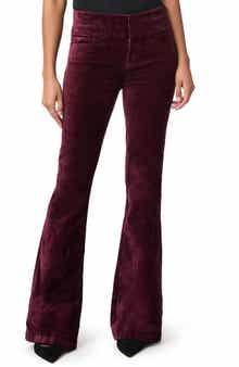 PAIGE Lou Lou Wide Leg Velvet Flare Pants