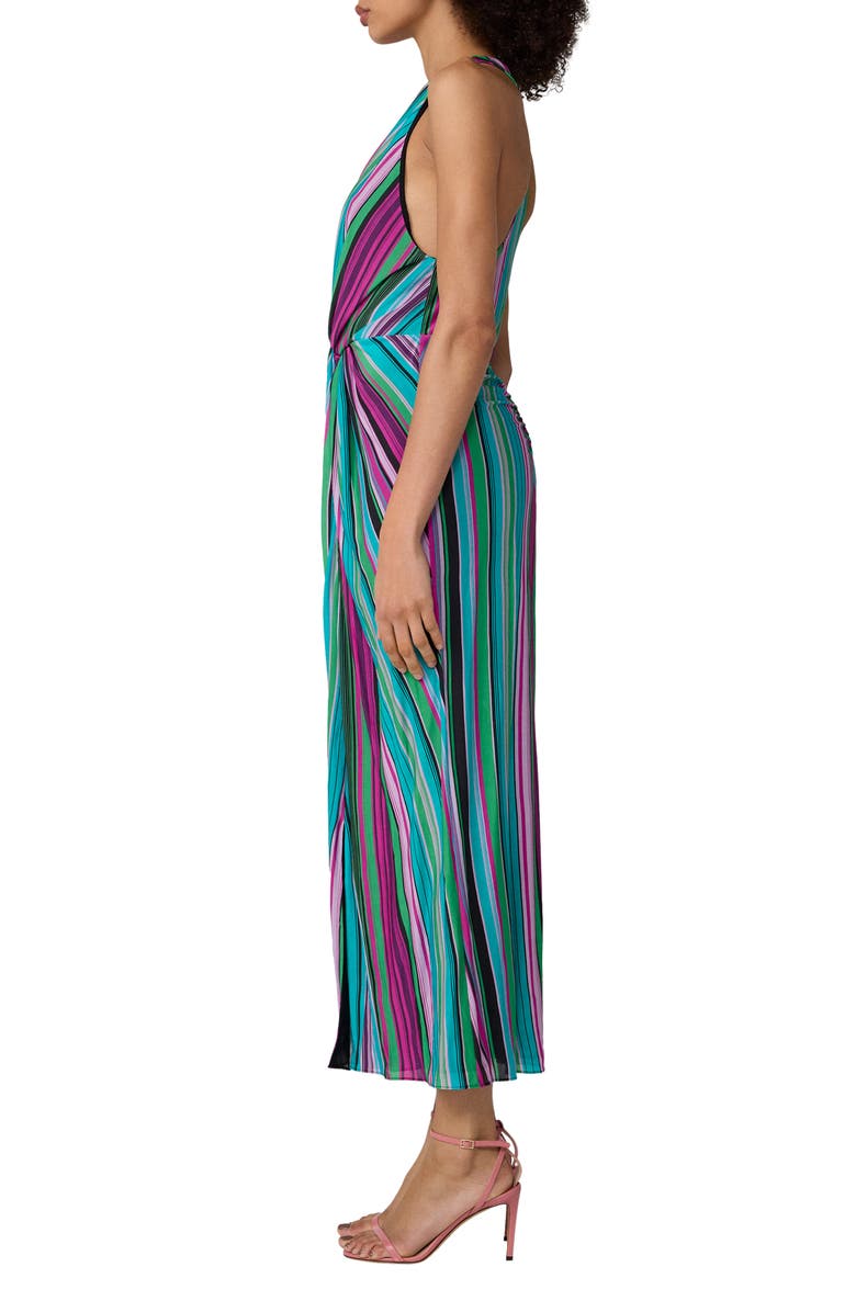 Diane von Furstenberg Zella Stripe Racerback Maxi Dress, Alternate, color, Tropez Stripe Gossip Pink