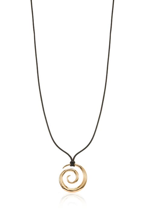 Swirl Cord Necklace
