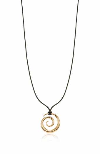 Swirl Cord Necklace