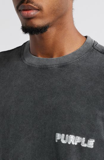 Textured Cotton Jersey Graphic T-Shirt