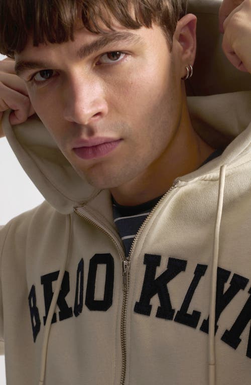 Brooklyn Industries Brooklyn Zip Hoodie In White
