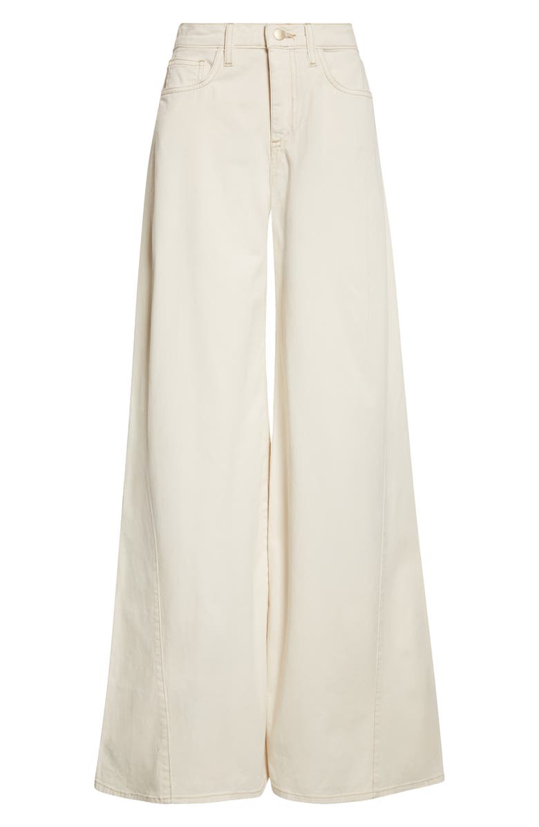 L'AGENCE Beau High Waist Wide Leg Jeans, Alternate, color, Macadamia