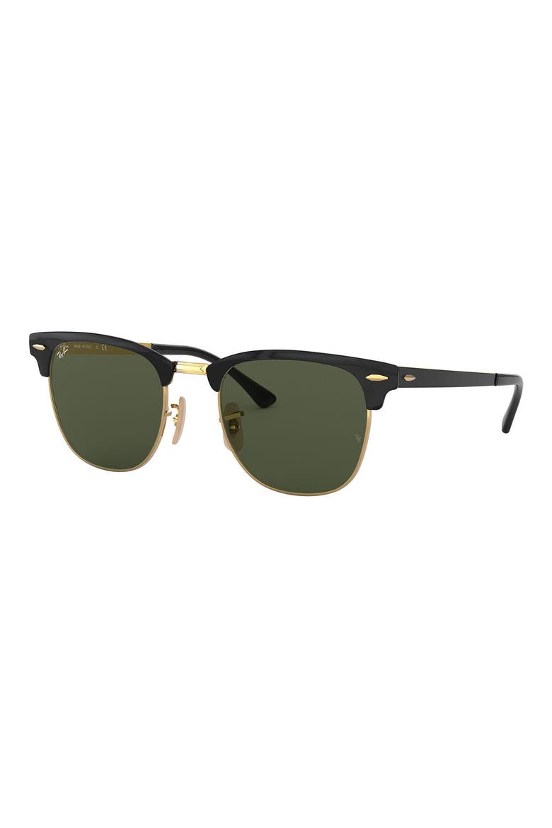 Clubmaster 51mm Sunglasses, Alternate, color, BLACK GOLD