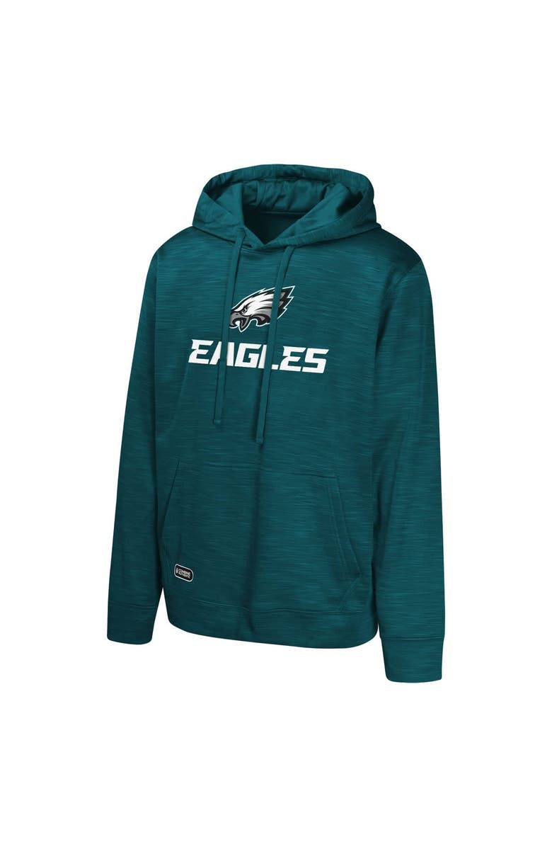 Outerstuff Men's Midnight Green Philadelphia Eagles Streak Fleece Pullover Hoodie, Alternate, color,