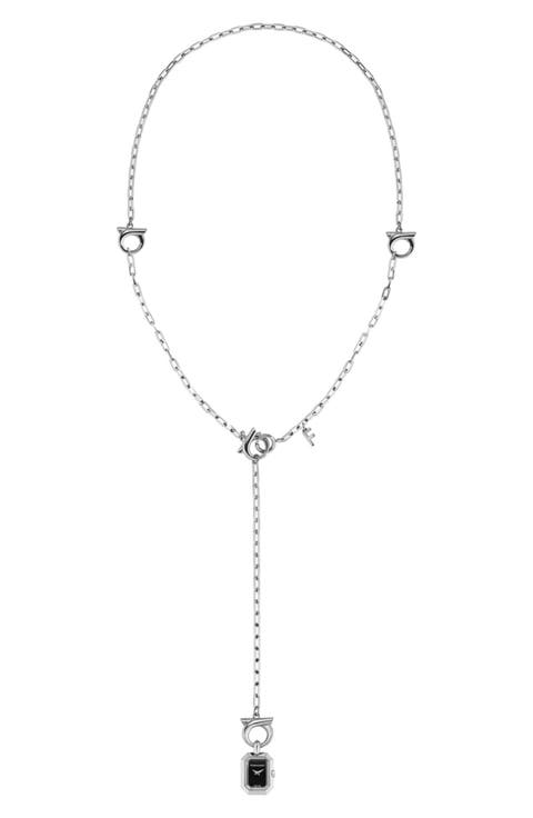 Y-Necklace Pendant Watch, 16.6mm x 21.3mm