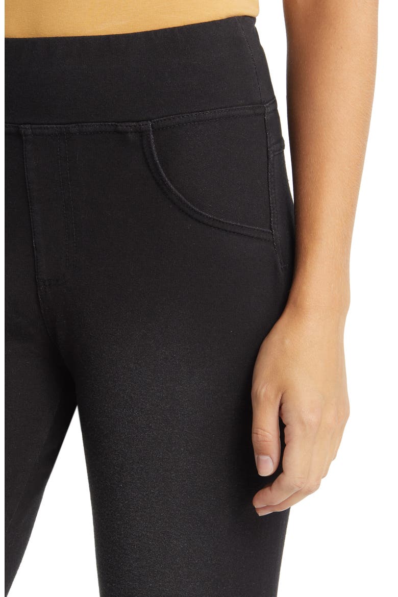 Game Changing Seamless Denim Leggings, Alternate, color, BLACK WASH