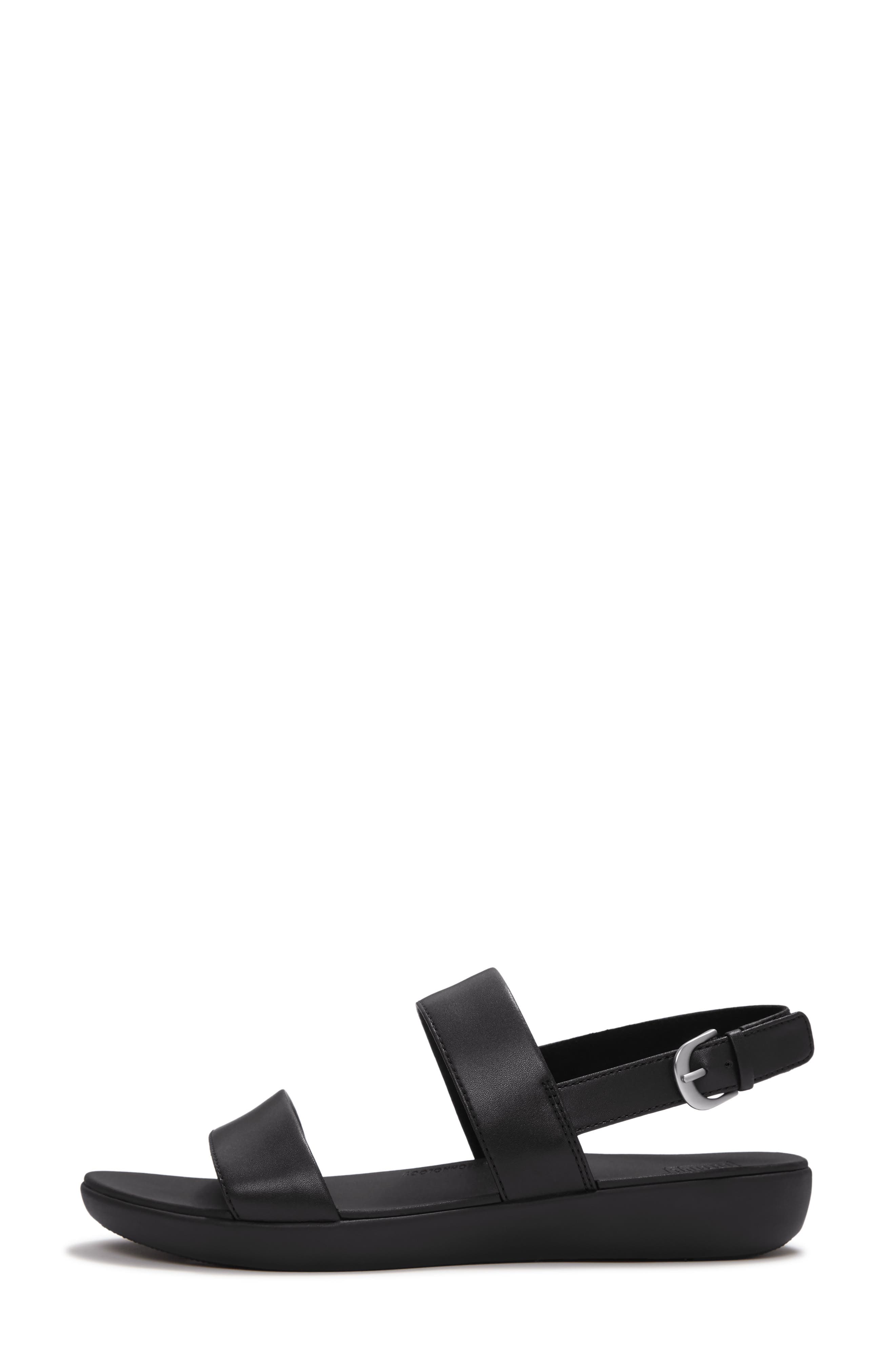 Flowform Platform Sandal, Alternate, color, BLACK