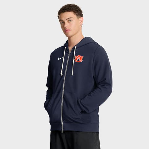 Men's Nike Navy Auburn Tigers 2025 Sideline Standard Issue Dri-FIT Full-Zip Hoodie