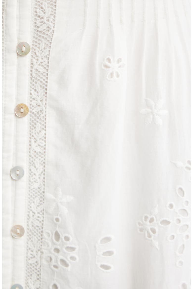 Tarragon Eyelet Lace Maxi Dress, Alternate, color, WHITE