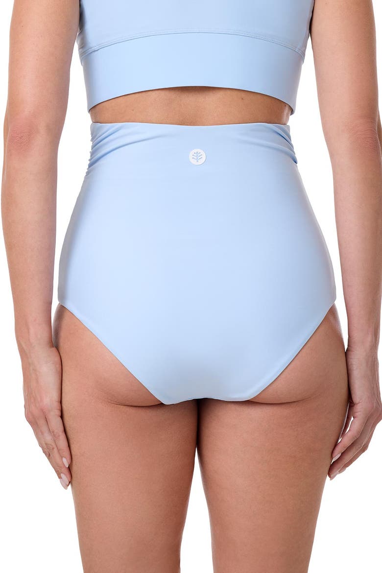 Women's Golden Isles Ultra High Rise Swim Bottoms, UPF 50+ Sun Protection, Alternate, color, Skyride