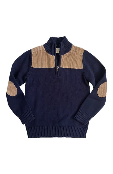 Baby Boys' Half-Zip Sweater with Cord Yoke, Infant