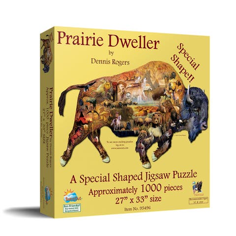 Prairie Dweller 1000 piece Jigsaw Puzzle for Adults Special Shape
