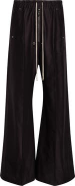 Rick Owens Bela Wide Leg Satin Pants