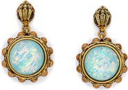 Kurt Geiger London Eagle Motif Resin Stone Drop Earrings