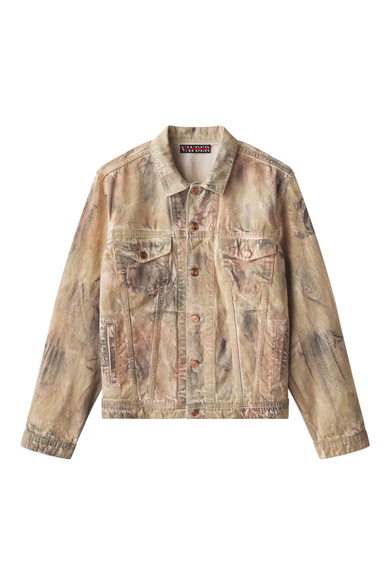 Oversize Stretch Denim Trucker Jacket, Alternate, color, MUNNY
