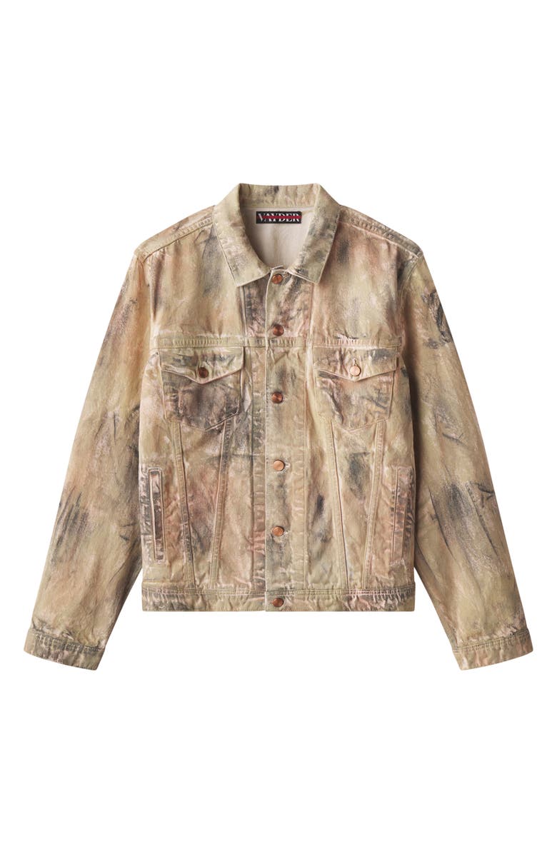 VAYDER Oversize Stretch Denim Trucker Jacket, Alternate, color, Munny