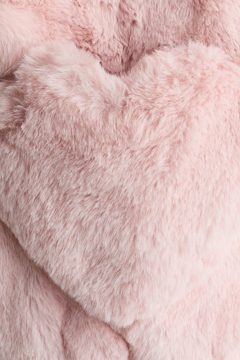 Fluffy Vest, Alternate, color, Light pink/hearts