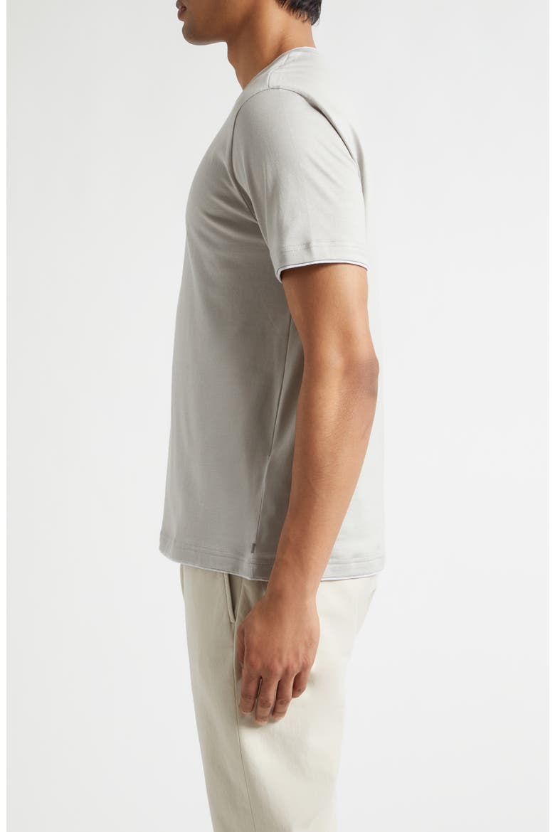 Crewneck T-Shirt, Alternate, color, 80-13 CLAY/ LIGHT GREY
