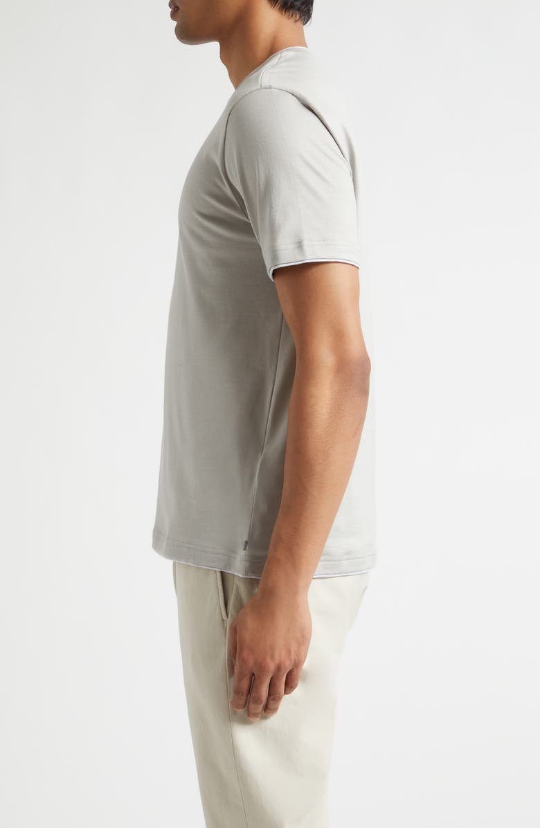 Eleventy Crewneck T-Shirt, Alternate, color, 80-13 Clay/ Light Grey