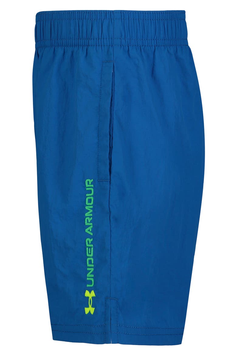 Kids' Crinkle Solid Performance Athletic Shorts, Alternate, color, PHOTON BLUE