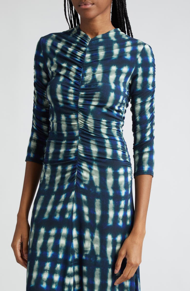 Proenza Schouler White Label Natalee Shibori Midi Dress, Alternate, color, 