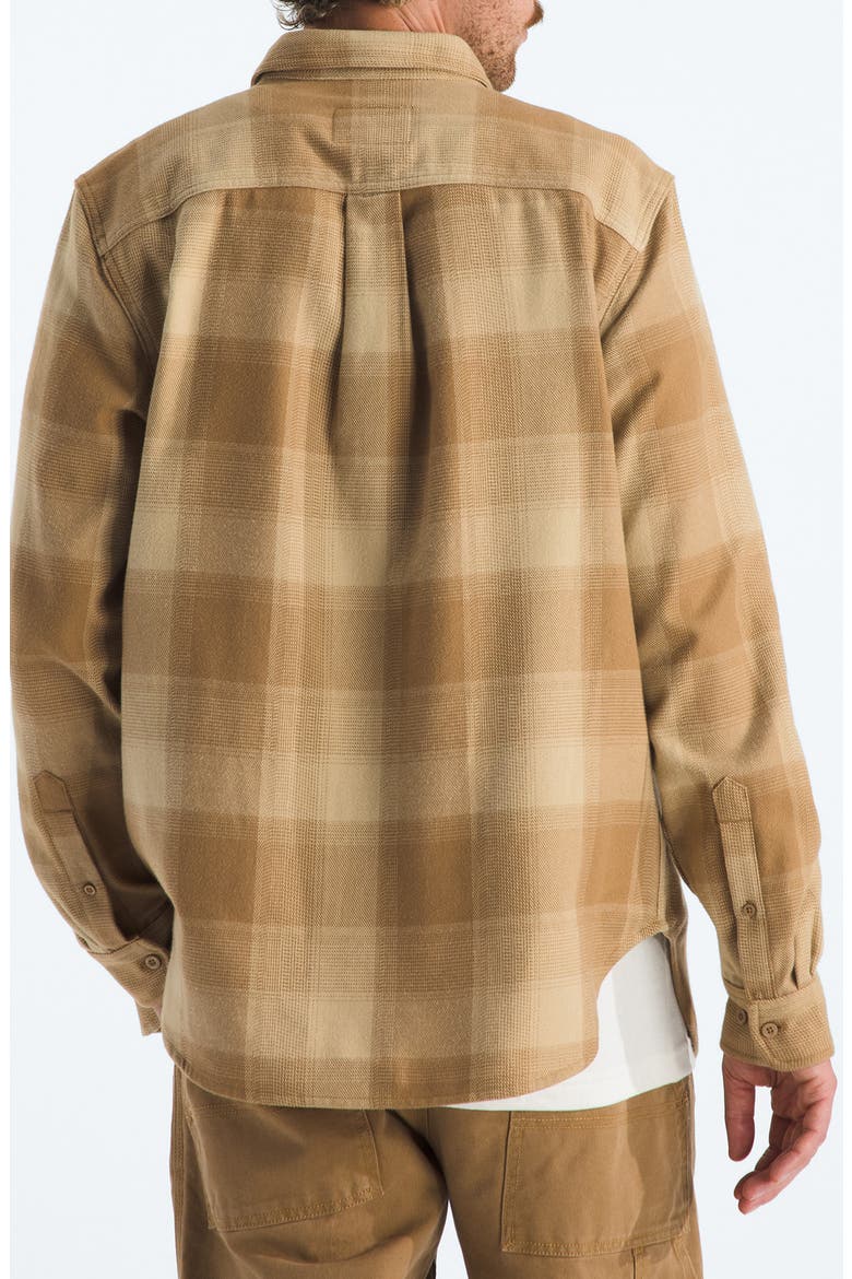Arroyo Plaid Cotton Flannel Button-Up Shirt, Alternate, color, UTILITY BROWN TNF SHADOW PLAID
