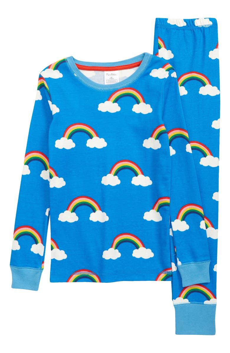 Mini Boden Kids' Glow in the Dark Fitted Two-Piece Pajamas, Main, color, 