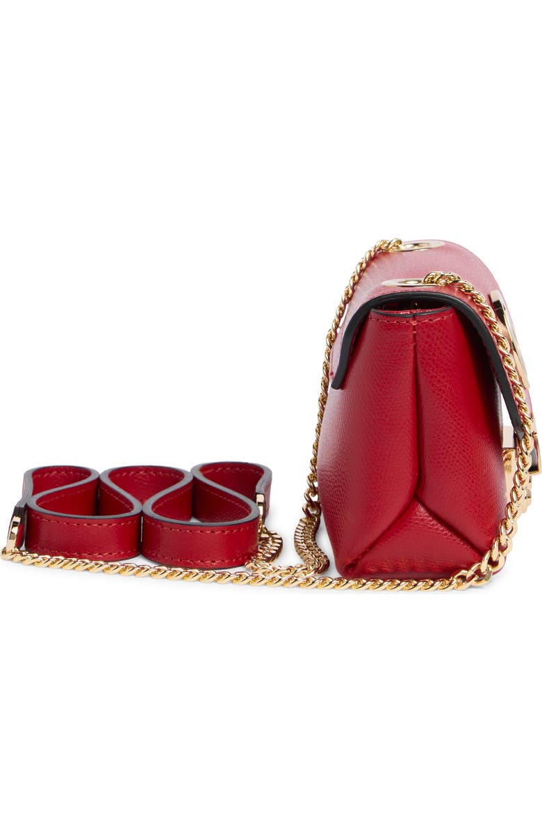 VALENTINO BY MARIO VALENTINO Lola Bonbonniere Leather Crossbody Bag, Alternate, color, Red