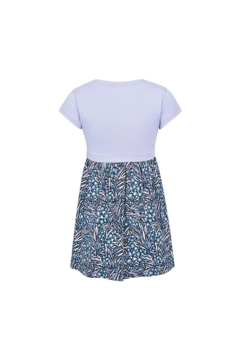 Petal Abstract Midi Dress, Alternate, color, Purple