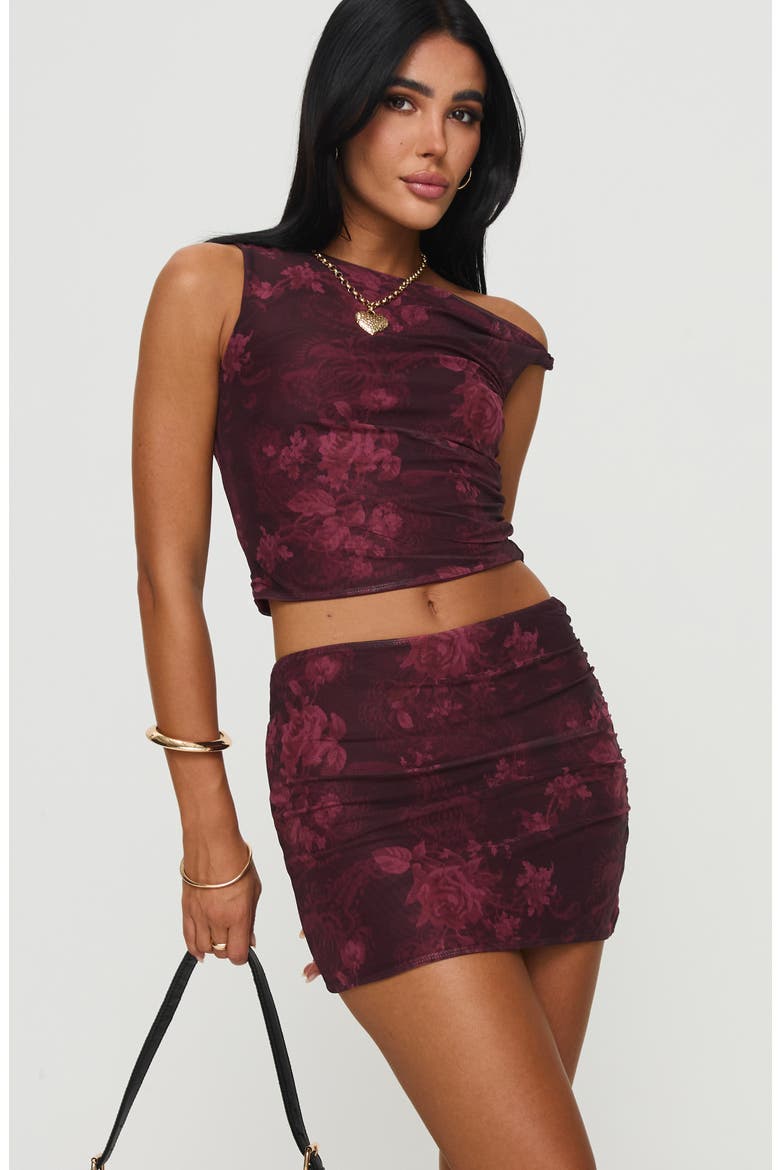 Rose Tank Top & Miniskirt Set, Alternate, color, PINK