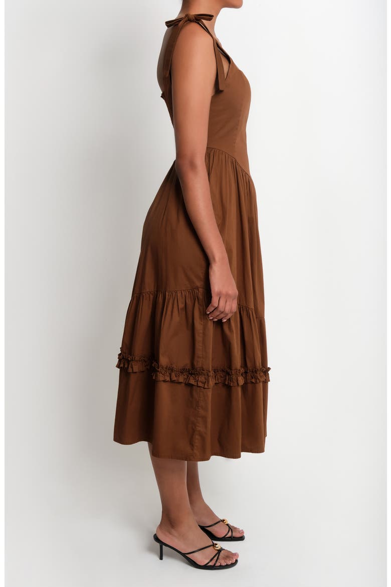 New Quibdo Midi Sundress, Alternate, color, CHOCOLATE 18