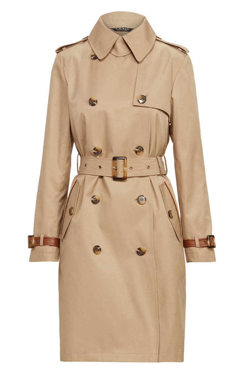 Lauren Ralph Lauren Double Breasted Trench Coat, Alternate, color,