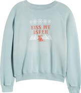 Daydreamer Kiss my Shrunken Cotton Blend Fleece Sweatshirt