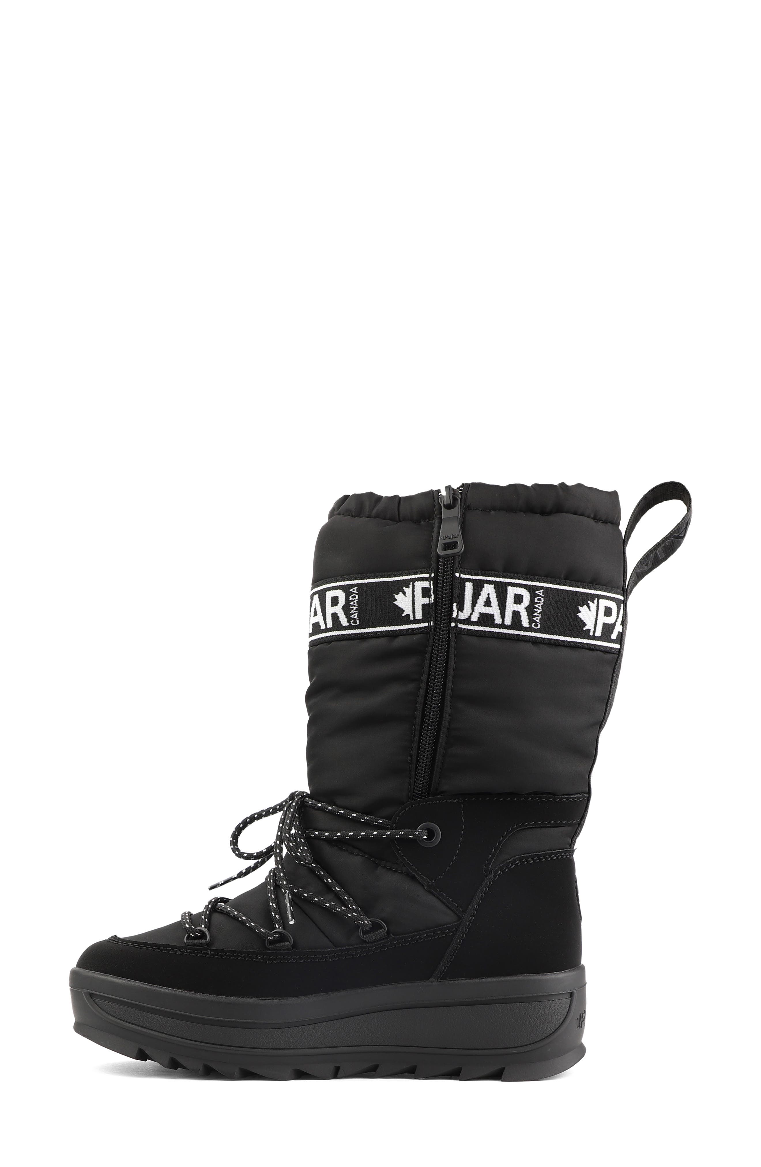 Galaxy High Waterproof Snow Boot, Alternate, color, BLACK