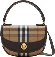 Burberry Highlands Coated Canvas Top Handle Bag | Nordstrom