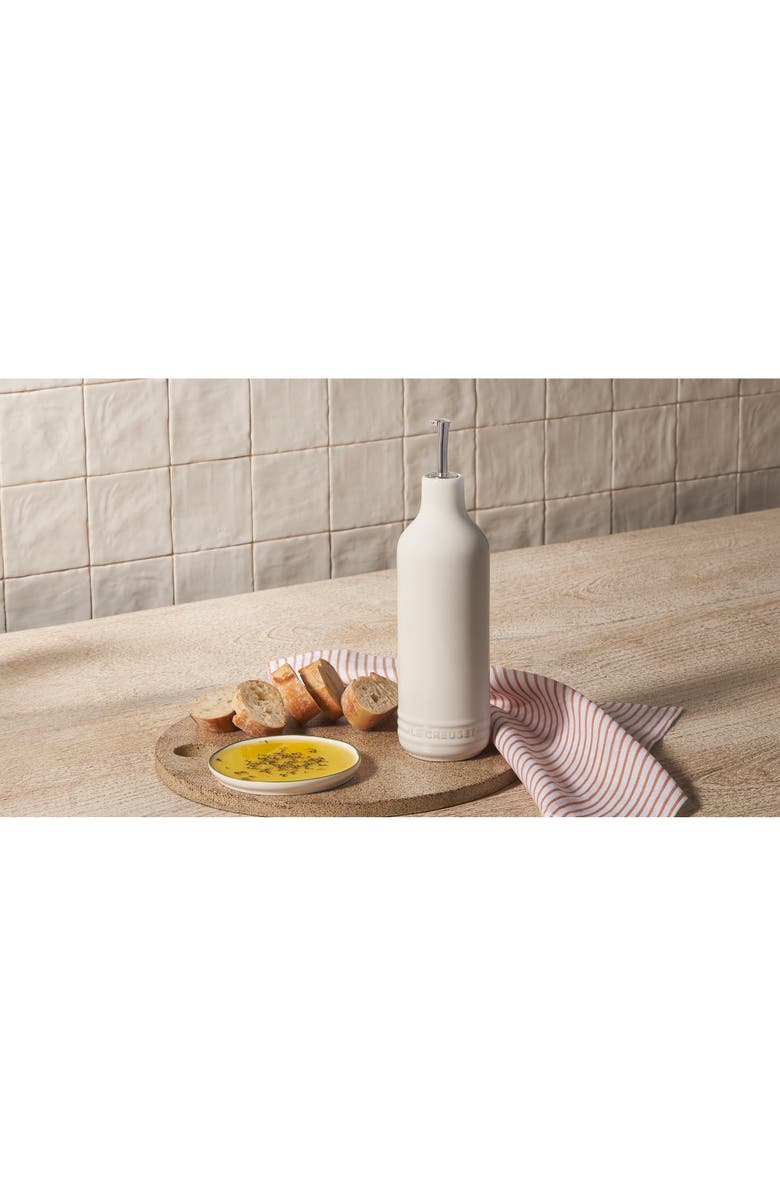Le Creuset 20-Ounce Signature Stoneware Oil Cruet, Alternate, color, White