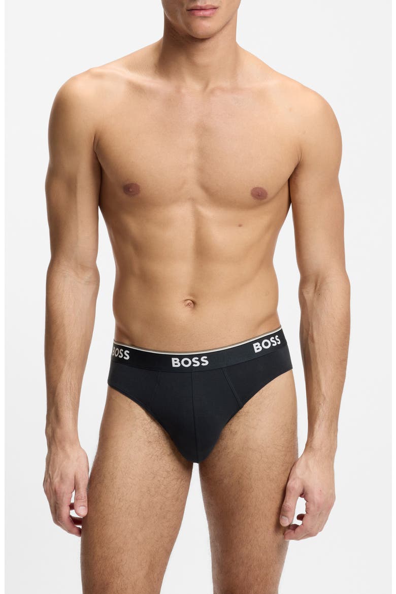 Assorted 3-Pack Power Stretch Cotton Briefs, Main, color, OPEN BLUE