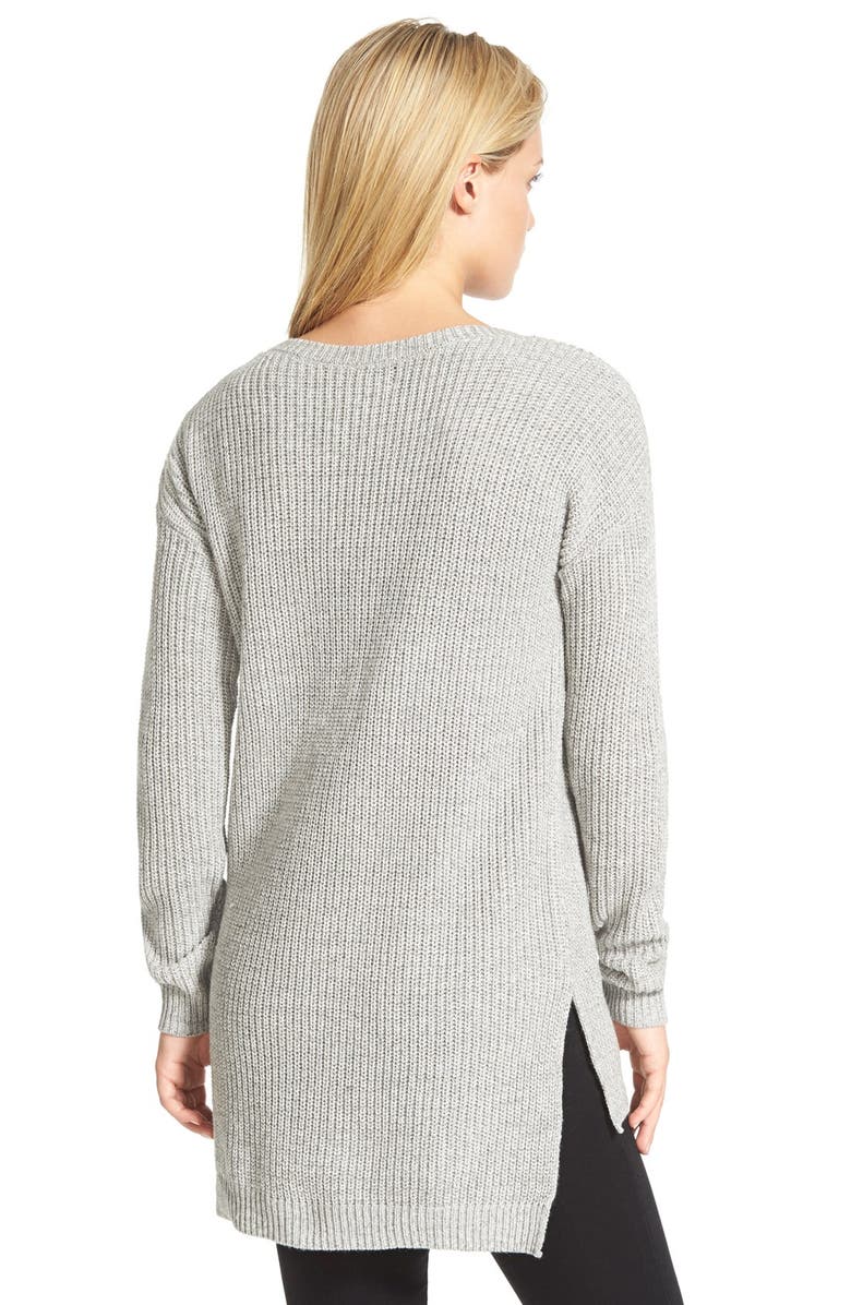 BP. Textured Knit Pullover, Alternate, color, Gry Med Hthr Autumn Marl
