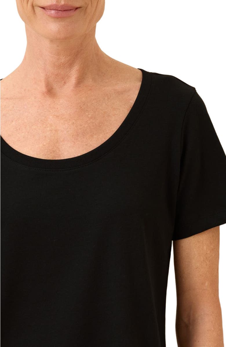 Pact Organic Cotton Softspun Scoop Neck Tee, Alternate, color, Black