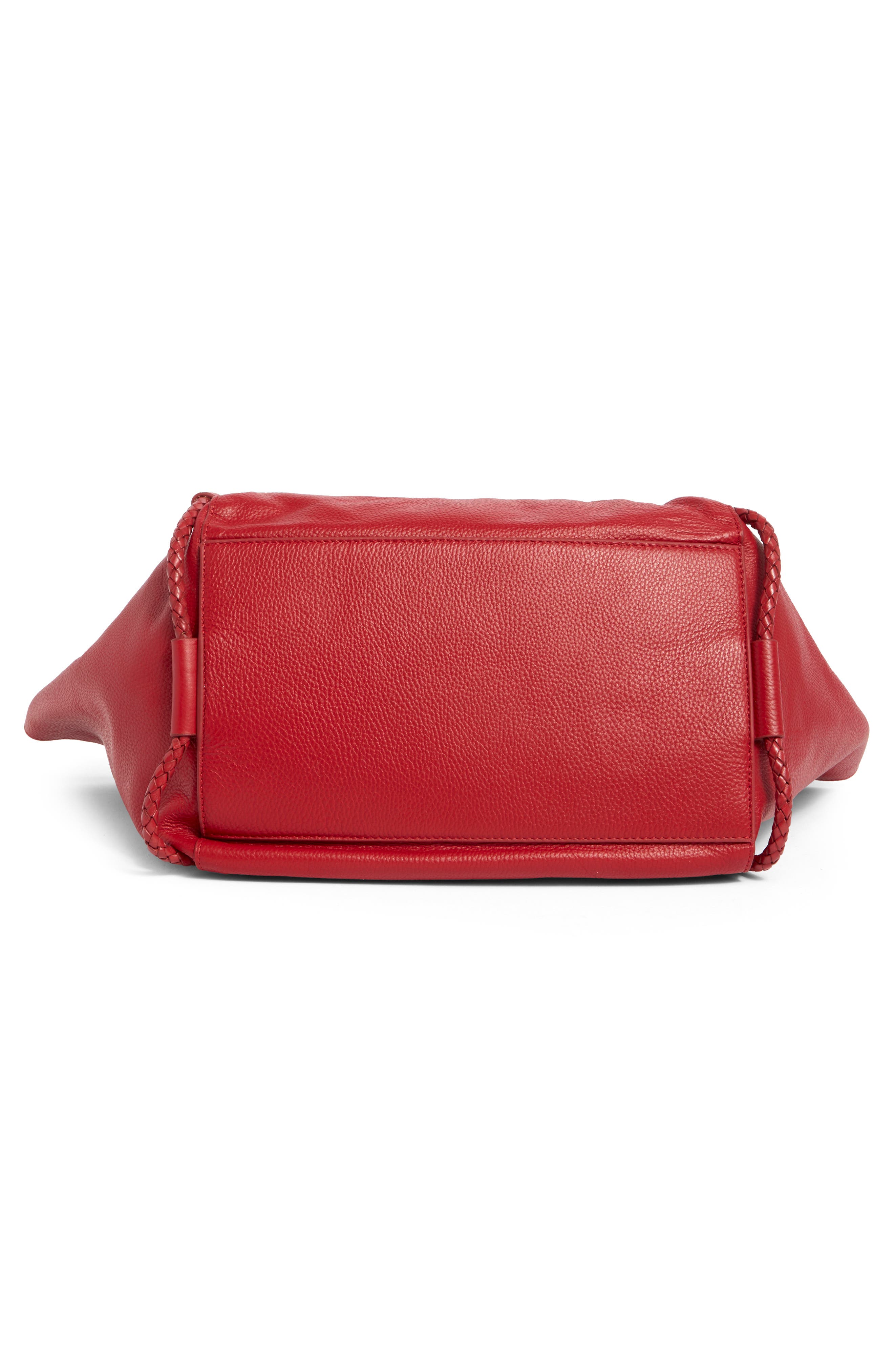 Lucky Brand Zila Leather Tote Bag, Alternate, color, Salsa